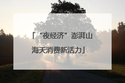 “夜经济”澎湃山海天消费新活力