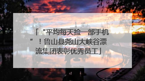 “平均每天捡一部手机”！鲁山县尧山大峡谷漂流集团表彰优秀员工
