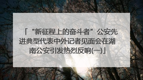 “新征程上的奋斗者”公安先进典型代表中外记者见面会在湖南公安引发热烈反响(一)