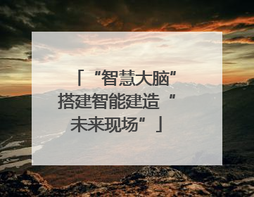 “智慧大脑”搭建智能建造“未来现场”