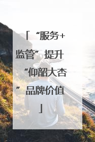 “服务+监管”提升“仰韶大杏”品牌价值