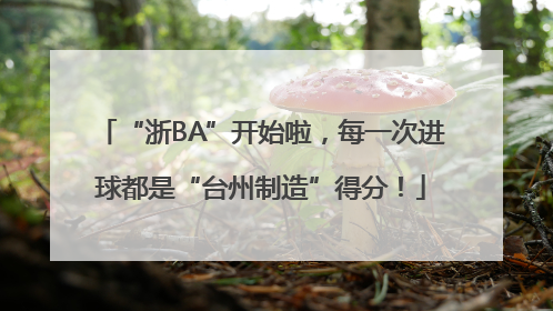 “浙BA”开始啦，每一次进球都是“台州制造”得分！