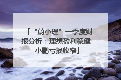 “蔚小理”一季度财报分析：理想盈利稳健 小鹏亏损收窄