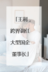王利，跨界调任大型国企董事长