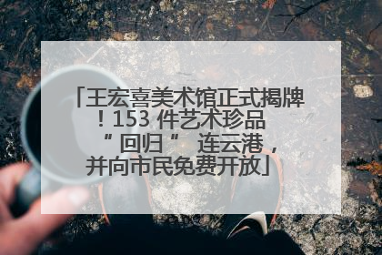 王宏喜美术馆正式揭牌！153 件艺术珍品 “ 回归 ” 连云港，并向市民免费开放