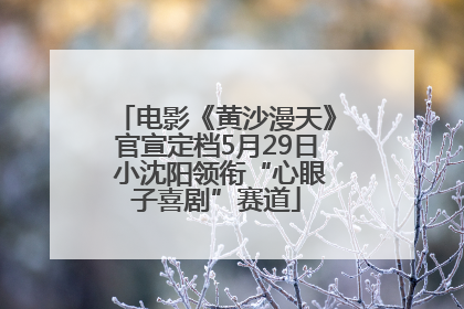 电影《黄沙漫天》官宣定档5月29日 小沈阳领衔“心眼子喜剧”赛道