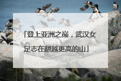 登上亚洲之巅，武汉女足志在翻越更高的山