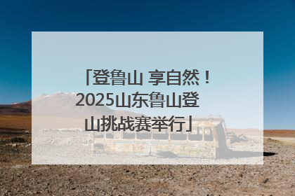 登鲁山 享自然！2025山东鲁山登山挑战赛举行