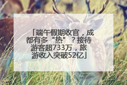 端午假期收官，成都有多“热”？接待游客超733万，旅游收入突破52亿