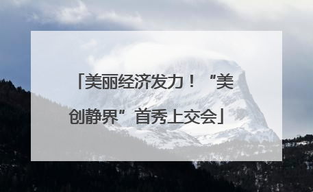 美丽经济发力！“美创静界”首秀上交会
