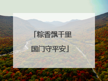 粽香飘千里 国门守平安