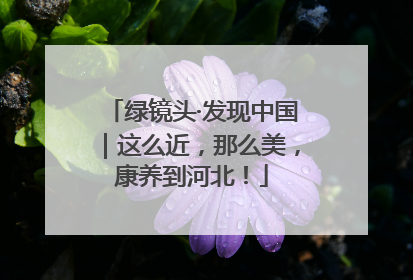 绿镜头·发现中国｜这么近，那么美，康养到河北！
