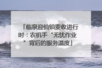 临泉迎仙镇麦收进行时：农机手“无忧作业”背后的服务温度
