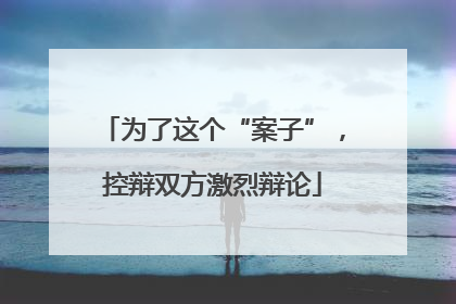 为了这个“案子”，控辩双方激烈辩论