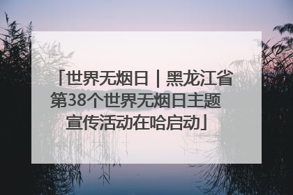 世界无烟日｜黑龙江省第38个世界无烟日主题宣传活动在哈启动