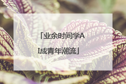 业余时间学AI成青年潮流