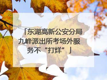 东湖高新公安分局九峰派出所考场外服务不“打烊”