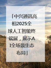 中兴通讯亮相2025全球人工智能终端展，展示AI全场景生态布局