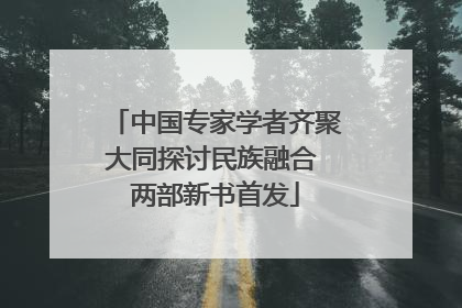 中国专家学者齐聚大同探讨民族融合 两部新书首发