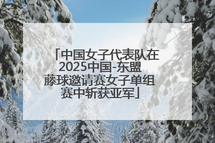 中国女子代表队在2025中国-东盟藤球邀请赛女子单组赛中斩获亚军