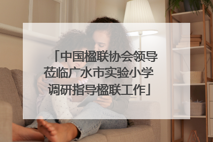 中国楹联协会领导莅临广水市实验小学调研指导楹联工作