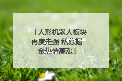 人形机器人板块再度走强 私募掘金热情高涨