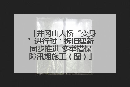 井冈山大桥“变身”进行时：拆旧建新同步推进 多举措保障汛期施工（图）