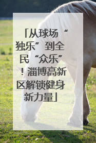 从球场“独乐”到全民“众乐”！淄博高新区解锁健身新力量