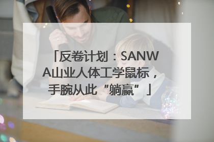 反卷计划：SANWA山业人体工学鼠标，手腕从此“躺赢”