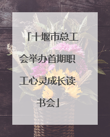 十堰市总工会举办首期职工心灵成长读书会