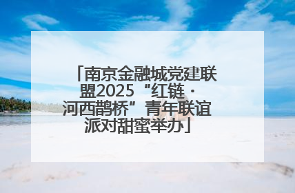 南京金融城党建联盟2025“红链・河西鹊桥”青年联谊派对甜蜜举办
