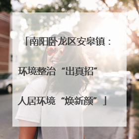 南阳卧龙区安皋镇：环境整治“出真招” 人居环境“焕新颜”