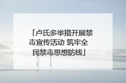 卢氏多举措开展禁毒宣传活动 筑牢全民禁毒思想防线
