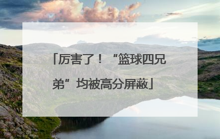 厉害了！“篮球四兄弟”均被高分屏蔽
