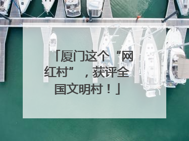 厦门这个“网红村”，获评全国文明村！