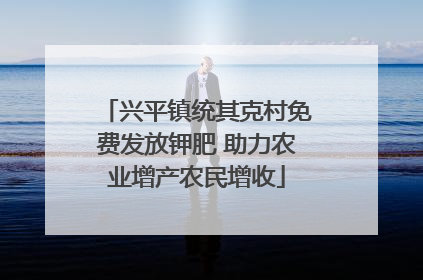 兴平镇统其克村免费发放钾肥 助力农业增产农民增收
