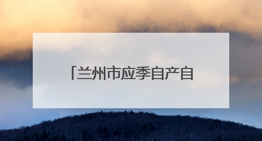 兰州市应季自产自销瓜果摊点开市 共设置424处、2027个临时摊位