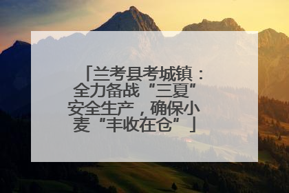 兰考县考城镇：全力备战“三夏”安全生产，确保小麦“丰收在仓”