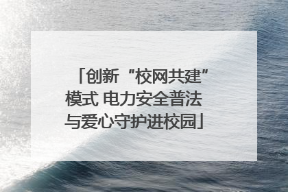 创新“校网共建”模式 电力安全普法与爱心守护进校园