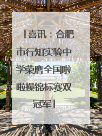 喜讯：合肥市行知实验中学荣膺全国啦啦操锦标赛双冠军