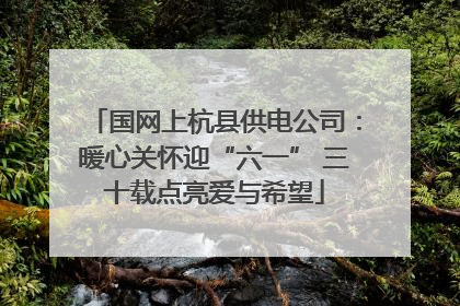 国网上杭县供电公司：暖心关怀迎“六一” 三十载点亮爱与希望
