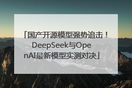 国产开源模型强势追击！DeepSeek与OpenAI最新模型实测对决