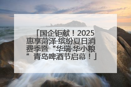 国企钜献！2025惠享菏泽·缤纷夏日消费季暨“华瑞·华小粮”青岛啤酒节启幕！