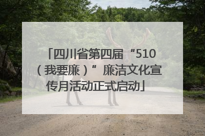 四川省第四届“510（我要廉）”廉洁文化宣传月活动正式启动