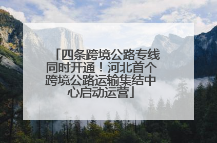 四条跨境公路专线同时开通！河北首个跨境公路运输集结中心启动运营