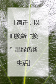 宿迁：以旧换新“换”出绿色新生活