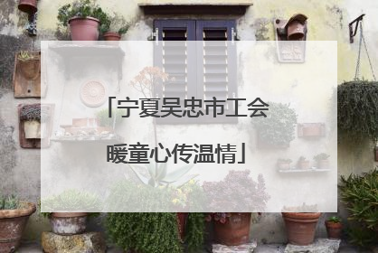 宁夏吴忠市工会暖童心传温情