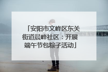 安阳市文峰区东关街道晨峰社区：开展端午节包粽子活动