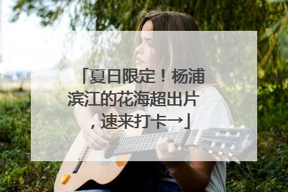 夏日限定！杨浦滨江的花海超出片，速来打卡→