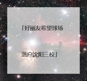好丽友希望球场落户沈阳三校